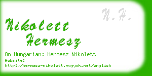 nikolett hermesz business card